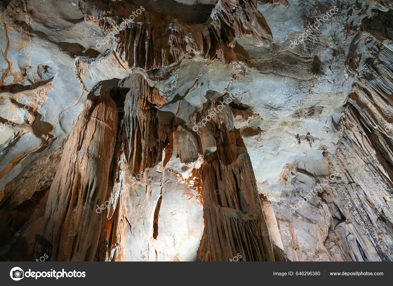 Карликовая Сталактитовая Пещера Турции Аланьей Стоковое Фото.