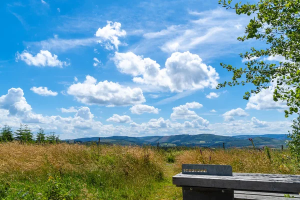 Obszar Turystyczny Sauerland Natura Pobliżu Hubertushoehe Między Arnsberg Sundern — Zdjęcie stockowe