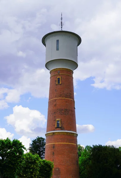 Ladenburgská Vodárenská Věž Městská Památka Okraji Parku Carl Benz — Stock fotografie