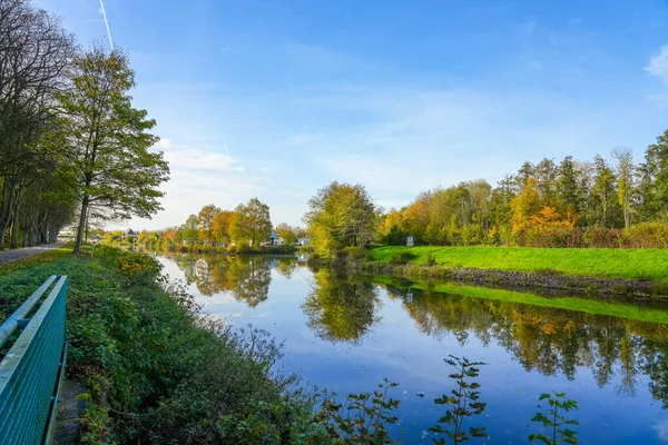 Hamm附近Datteln Hamm运河景观 — 图库照片
