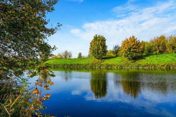 Krajobraz Kanale Datteln Hamm Koło Hamm — Zdjęcie stockowe
