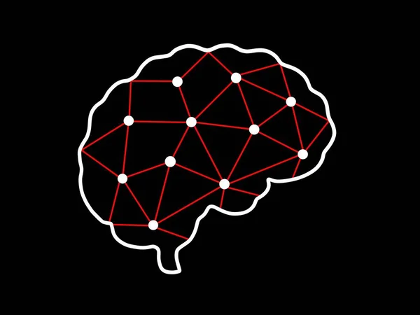 Illustration Concept Cerveau Humain Connexions Dans Cerveau Performance Intelligence Artificielle — Photo