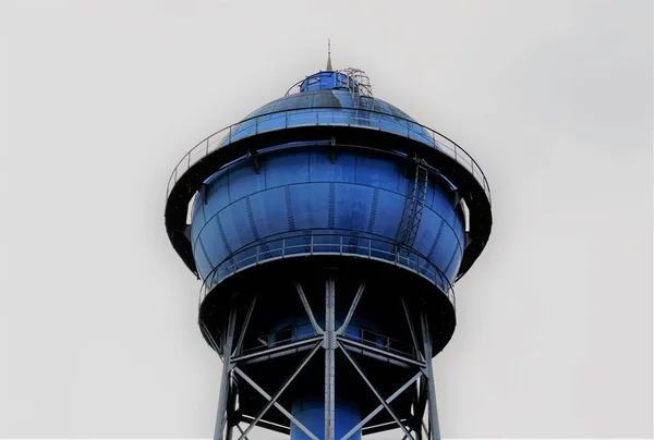 Wieża Ciśnień Ahlen Stalowa Budowa Punktu Orientacyjnego Miasta Ahlen — Zdjęcie stockowe