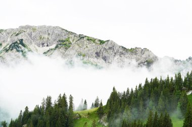 Pfronten yakınlarındaki Breitenberg 'den manzara manzarası. Allgau, Bavyera 'da Doğa.