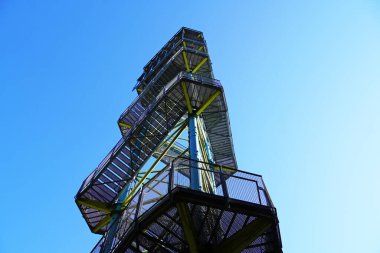 Kaeflingsberg Kulesi. Mritz Ulusal Parkı 'ndaki gözlem kulesi..