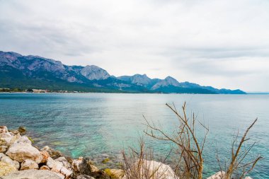 Kemer yakınlarında Akdeniz. Türkiye 'de manzara.