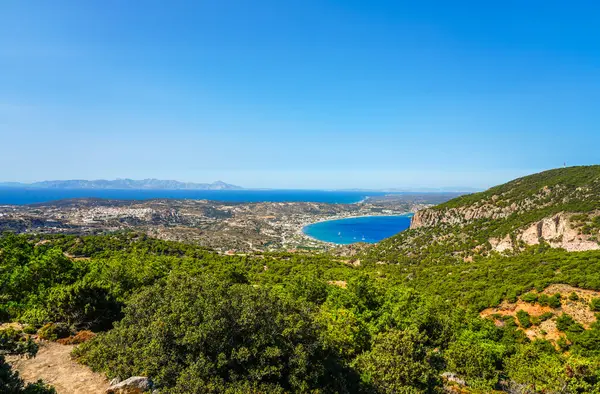 Άποψη Του Τοπίου Και Της Μεσογείου Από Βουνό Στο Ελληνικό — Φωτογραφία Αρχείου