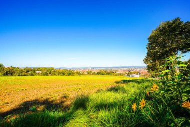 Bavyera 'daki Bamberg şehrinin manzarası.