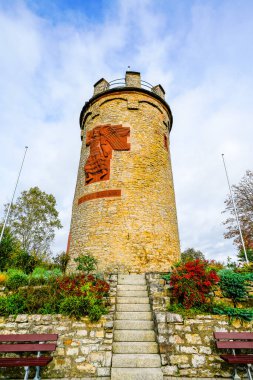 Weingarten 'daki gözetleme kulesinin manzarası, Baden. Wartturm.