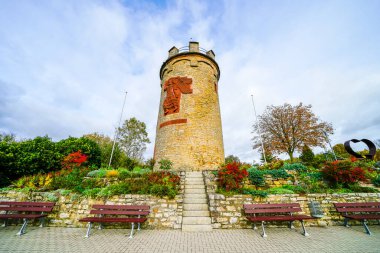 Weingarten 'daki gözetleme kulesinin manzarası, Baden. Wartturm.