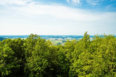 Kulmbach yakınlarındaki Rehberg 'den yeşil manzaranın görüntüsü.