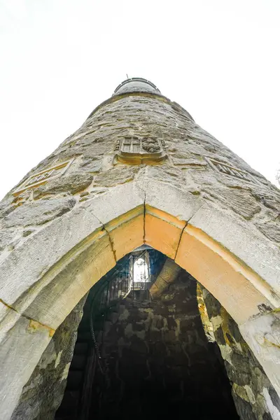 Kulmbach yakınlarındaki Rehturm 'un yapısal detayları. Şehrin eski gözetleme kulesi.