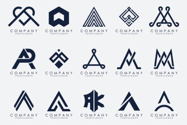 Harf A logo simge tasarım şablonu.