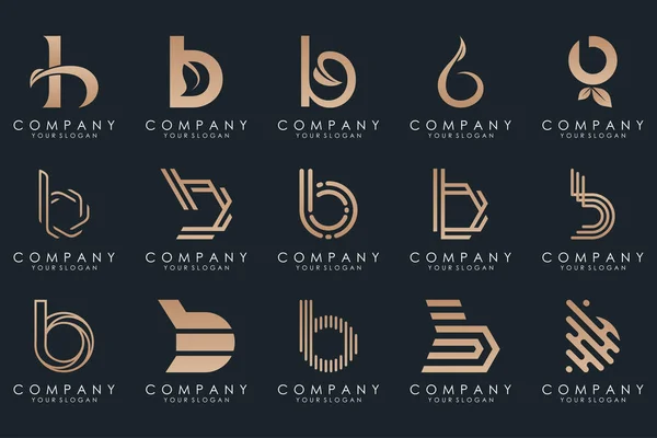 stock vector Set of creative letter b logo vector design bundle inspiration.