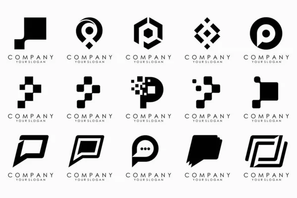 Conjunto Letras Design Logotipo Ícone Moderno Inspiração Monograma Criativo — Vetor de Stock