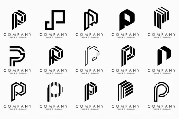 Satz Buchstaben Logo Design Moderne Ikone Kreative Monogramm Inspiration — Stockvektor