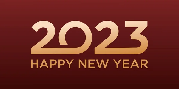 Happy New Year 2023 Logo Design New Year 2023 Text — Stock Vector