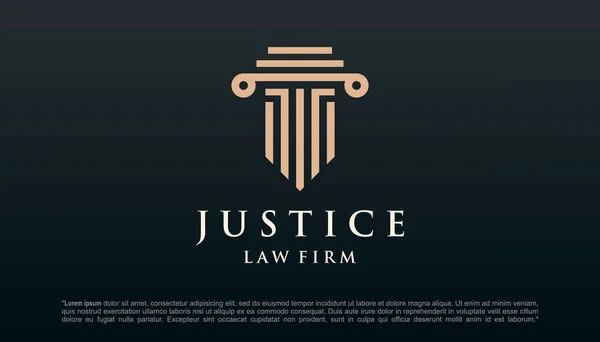 soyut Yunan sütun logo vektör tasarımı