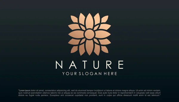 Lotusblume Yoga Logo Design Vektor — Stockvektor