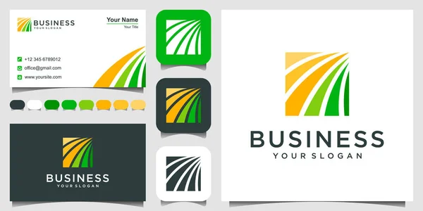 Plantilla Diseño Logotipo Gestión Financiera Contable Abstracta Diseño Del Logo — Vector de stock