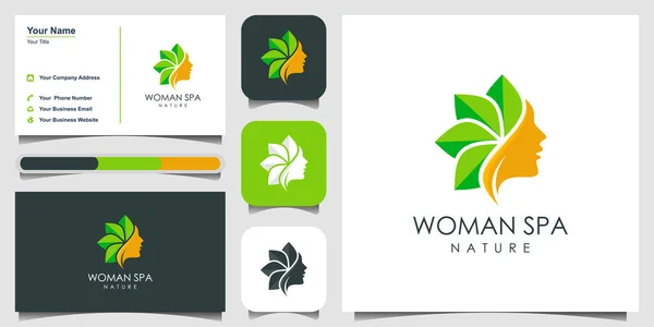 stock vector Beauty skin care logo design vector. spa therapy logo concept. logo design and business card