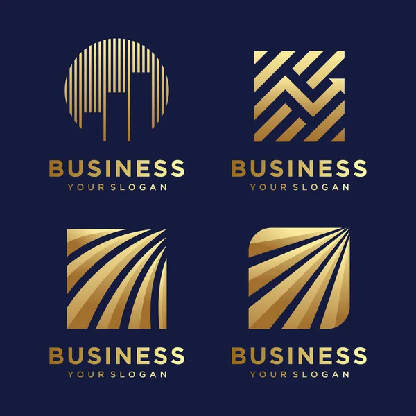 Abstrakta Redovisning Ekonomisk Förvaltning Logo Designmall — Stock vektor