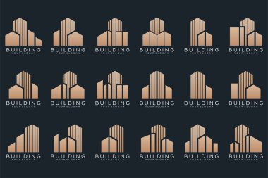 Set of Building, Real Estate, and Construction logo design inspiration.