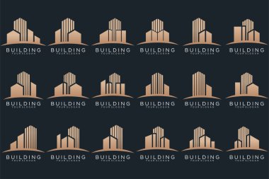 Set of Building, Real Estate, and Construction logo design inspiration.