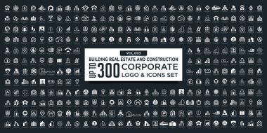 Set of Building, Real Estate, and Construction logo design inspiration.