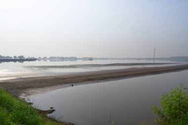 Panorama of the Sidoarjo mud or Lapindo mud is a hot mud eruption event, Sidoarjo in East Java, Indonesia that has been in eruption since May 2006.