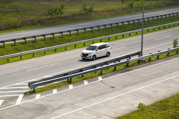 The condition of toll roads. View from aerial, Toll Road, East Java, Indonesia, Asia