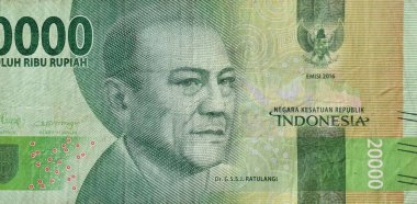 Dr. G.S.S.J Ratulangi, Portrait from Indonesia 20000 Rupiah 2016 Banknotes. Indonesian rupiah banknotes series