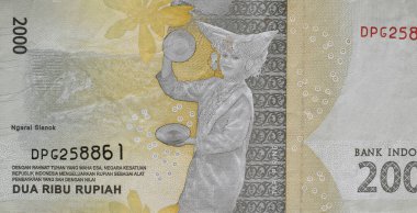 Ngarai Sianok Portrait from Indonesian 2000 Rupiah 2016 Banknotes. IDR 2.000