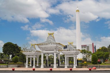 Surabaya, 01 Desember 2022 - Entry to Tugu Pahlawan - National Monument in Surabaya, Heroes Day, East Java, Indonesia