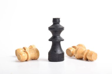 Satranç beyaz arkaplanda izole edildi