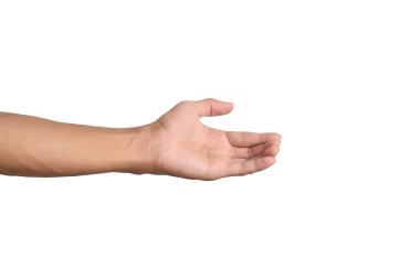 Yardım eli uzatıyorum. İnsan, kopyalama alanı ile destek vermek ya da ilgi istemek için kolunu uzatır