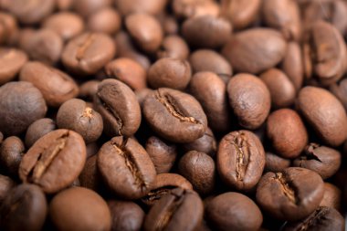 Aromatik kavrulmuş kahve çekirdeği desenli arka plan