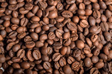 Aromatik kavrulmuş kahve çekirdeği desenli arka plan