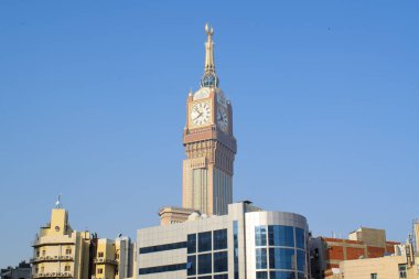 Makkah, Suudi Arabistan - 18 Mart 2025: Mekke 'deki Abraj Al Yem Saat Kulesi, Suudi Arabistan