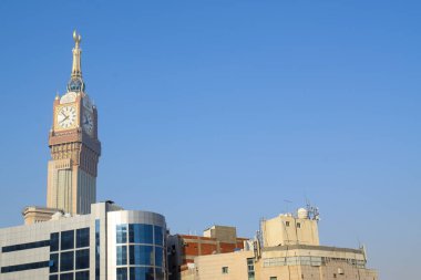 Makkah, Suudi Arabistan - 18 Mart 2025: Mekke 'deki Abraj Al Yem Saat Kulesi, Suudi Arabistan