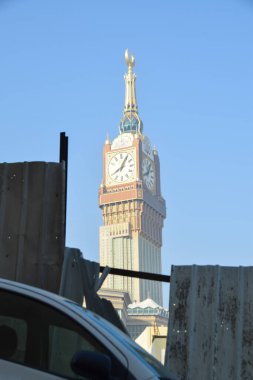 Makkah, Suudi Arabistan - 18 Mart 2025: Mekke 'deki Abraj Al Yem Saat Kulesi, Suudi Arabistan