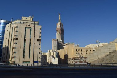 Makkah, Suudi Arabistan - 4 Nisan 2025: Abraj Al Yem, Kraliyet Saat Kulesi Makkah