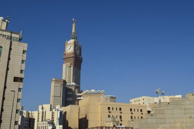 Makkah, Suudi Arabistan - 4 Nisan 2025: Abraj Al Yem, Kraliyet Saat Kulesi Makkah