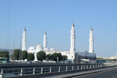 El-Madinah el-Munawwarah, Suudi Arabistan - 2 Mart 2025: Quba Camii İslam tarihinde inşa edilen ilk camidir.