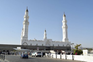 El-Madinah el-Munawwarah, Suudi Arabistan - 2 Mart 2025: Quba Camii İslam tarihinde inşa edilen ilk camidir.
