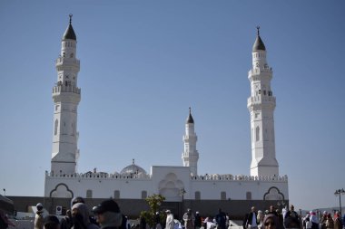 El-Madinah el-Munawwarah, Suudi Arabistan - 2 Mart 2025: Quba Camii İslam tarihinde inşa edilen ilk camidir.