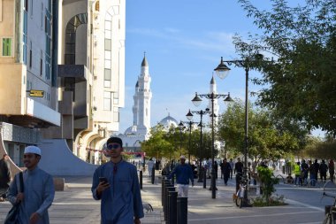 El-Madinah el-Munawwarah, Suudi Arabistan - 2 Mart 2025: Quba Camii İslam tarihinde inşa edilen ilk camidir.