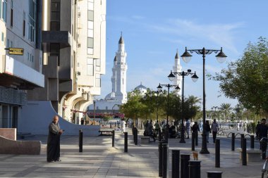 El-Madinah el-Munawwarah, Suudi Arabistan - 2 Mart 2025: Quba Camii İslam tarihinde inşa edilen ilk camidir.