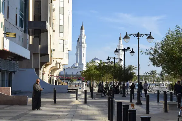 El-Madinah el-Munawwarah, Suudi Arabistan - 2 Mart 2025: Quba Camii İslam tarihinde inşa edilen ilk camidir.