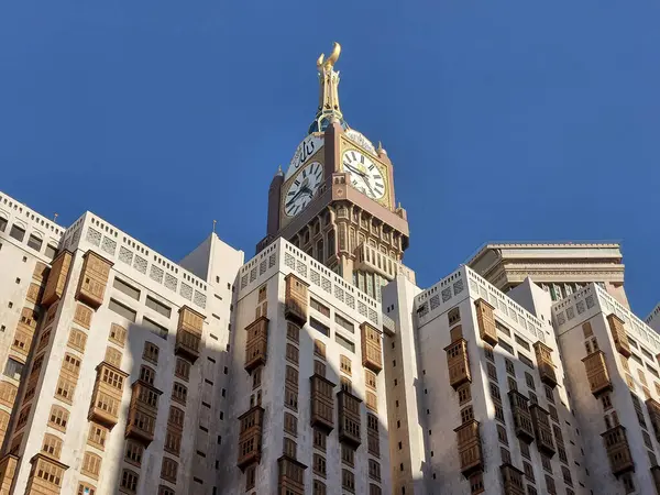 Makkah, Suudi Arabistan - 23 Mart 2025: Abraj Al Yem, Kraliyet Saat Kulesi Makkah